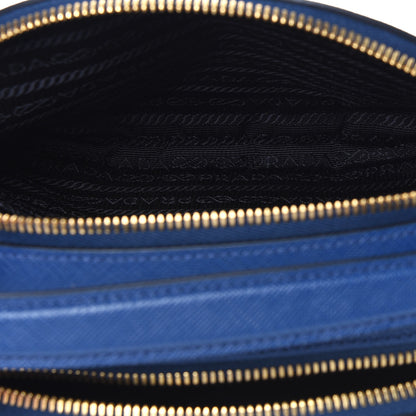 Prada Saffiano Lux Odette Crossbody Bluette 6 of 12