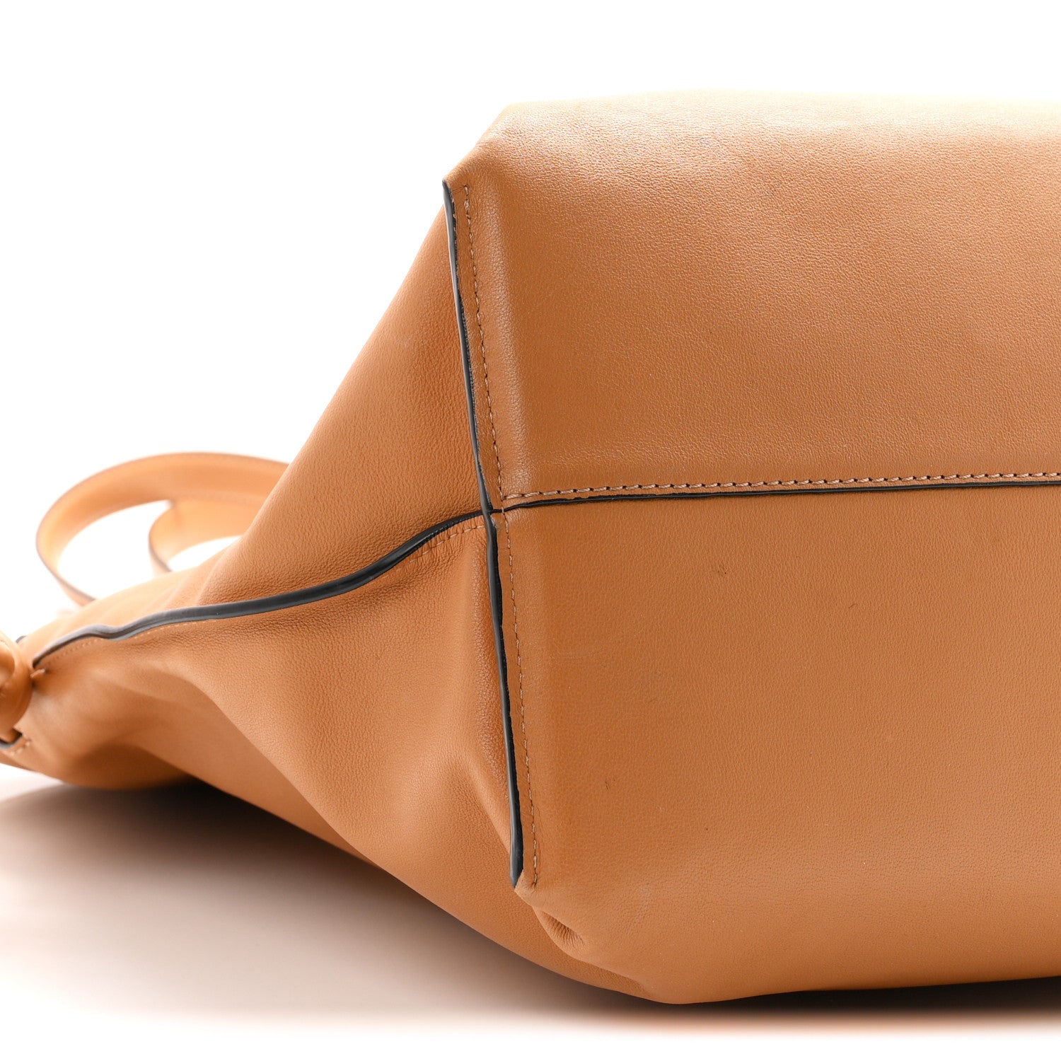 Loewe Calfskin Flamenco Knot XL Shoulder Bag Warm Desert 9 of 11