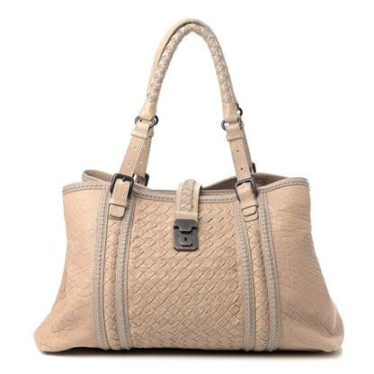 Bottega Veneta Nappa Intrecciato Punto Mocassino Roma Tote Cloth 1 of 7