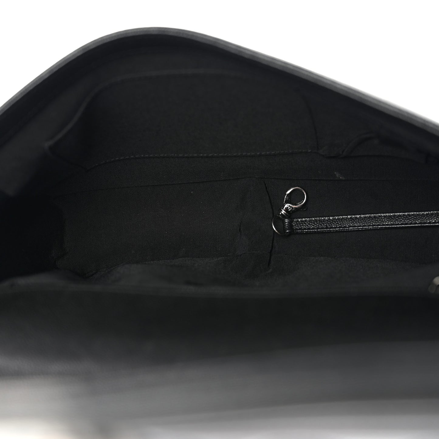 Caviar Quilted Large Boy Flap Black Black