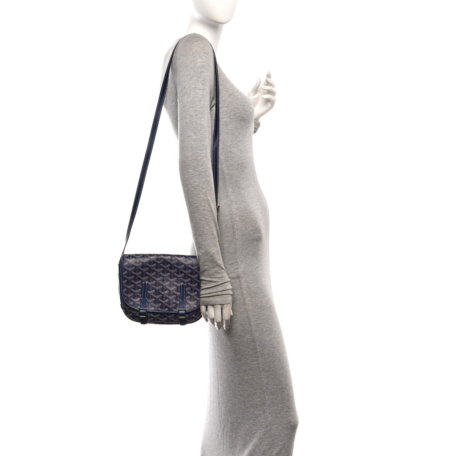 Goyard Goyardine Belvedere PM Messenger Bag Navy 2 of 10