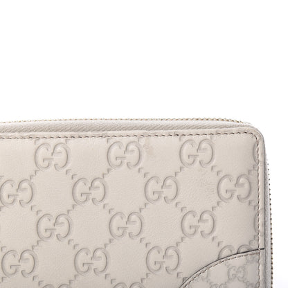 Gucci Guccissima Signature Microguccissima Bree Zip Around Wallet Off White 7 of 8