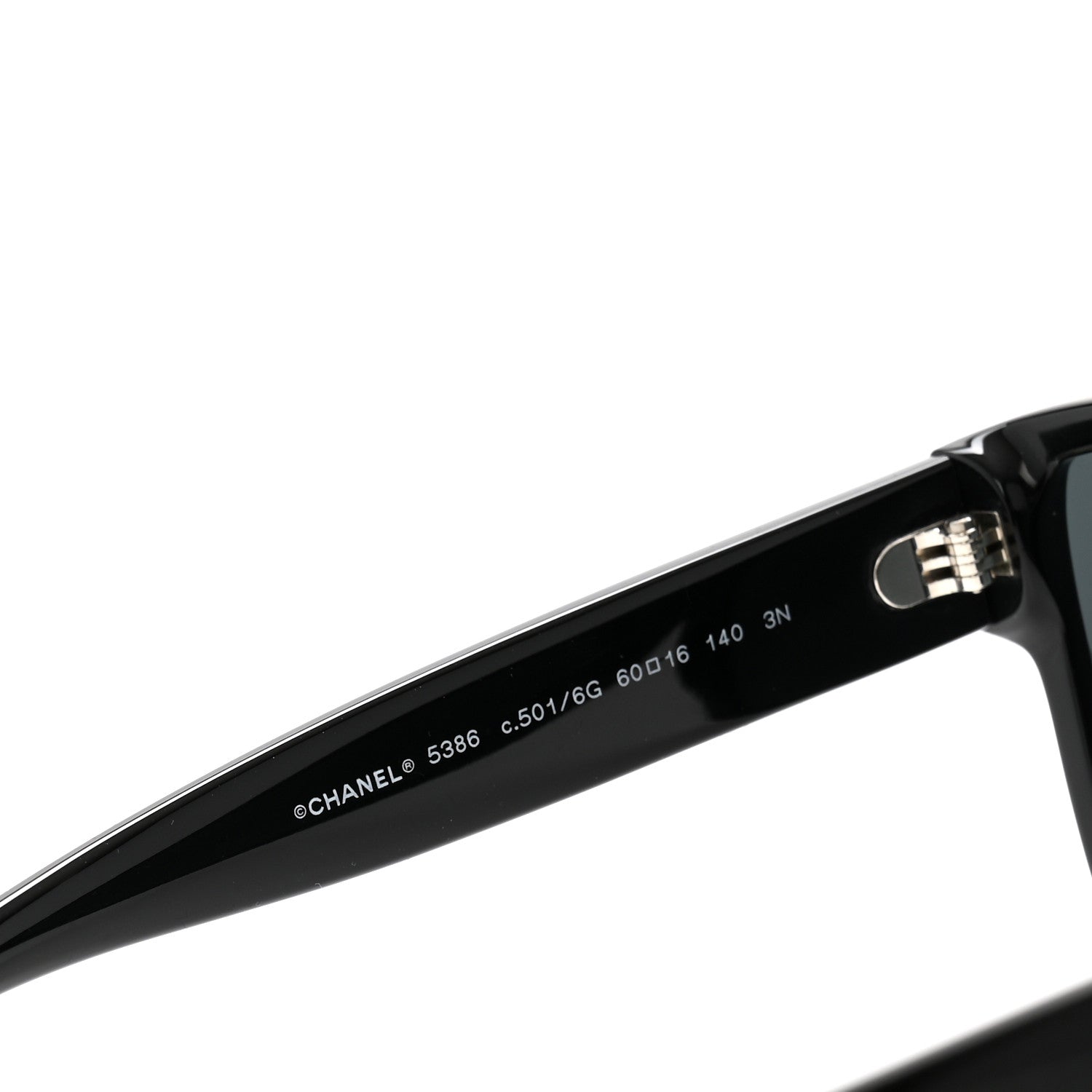 Chanel Acetate Butterfly CC Sunglasses 5386 Black 5 of 8
