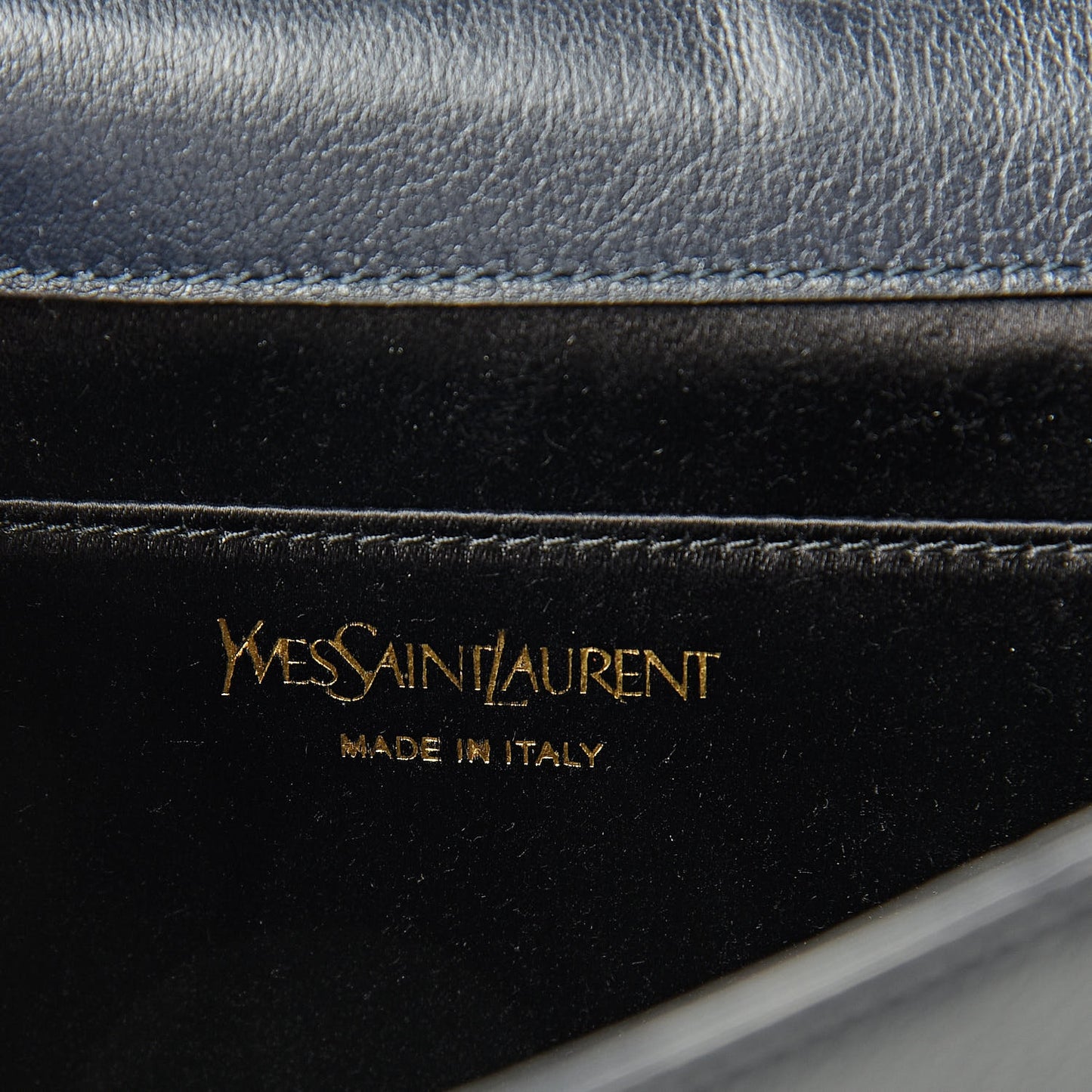 Calfskin Monogram Large Belle De Jour Clutch Navy