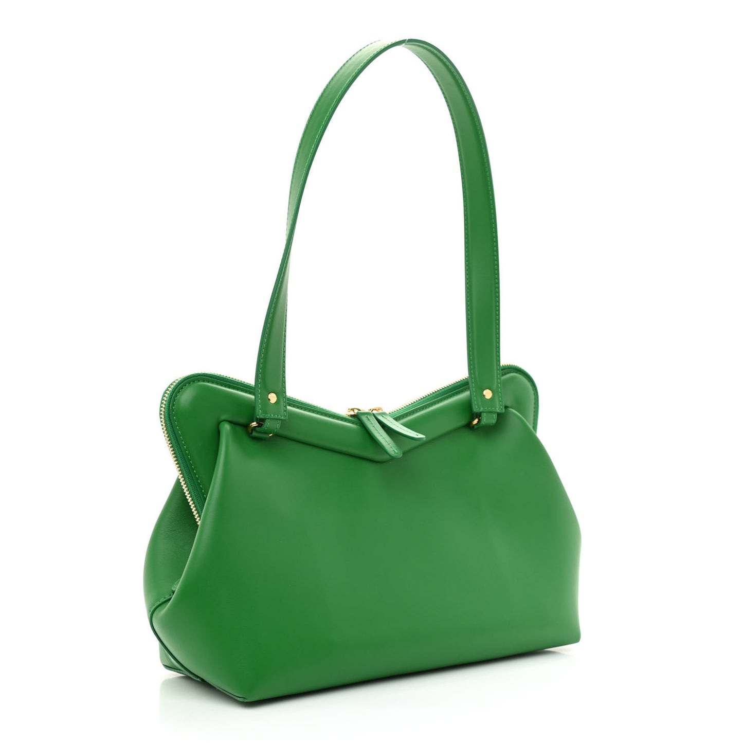Smooth Calfskin M Frame Bag Grass