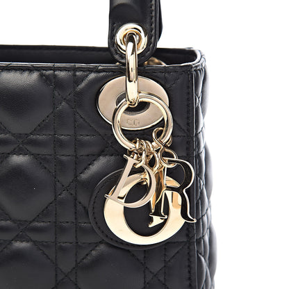 Christian Dior Lambskin Cannage Mini Lady Dior Black 13 of 13