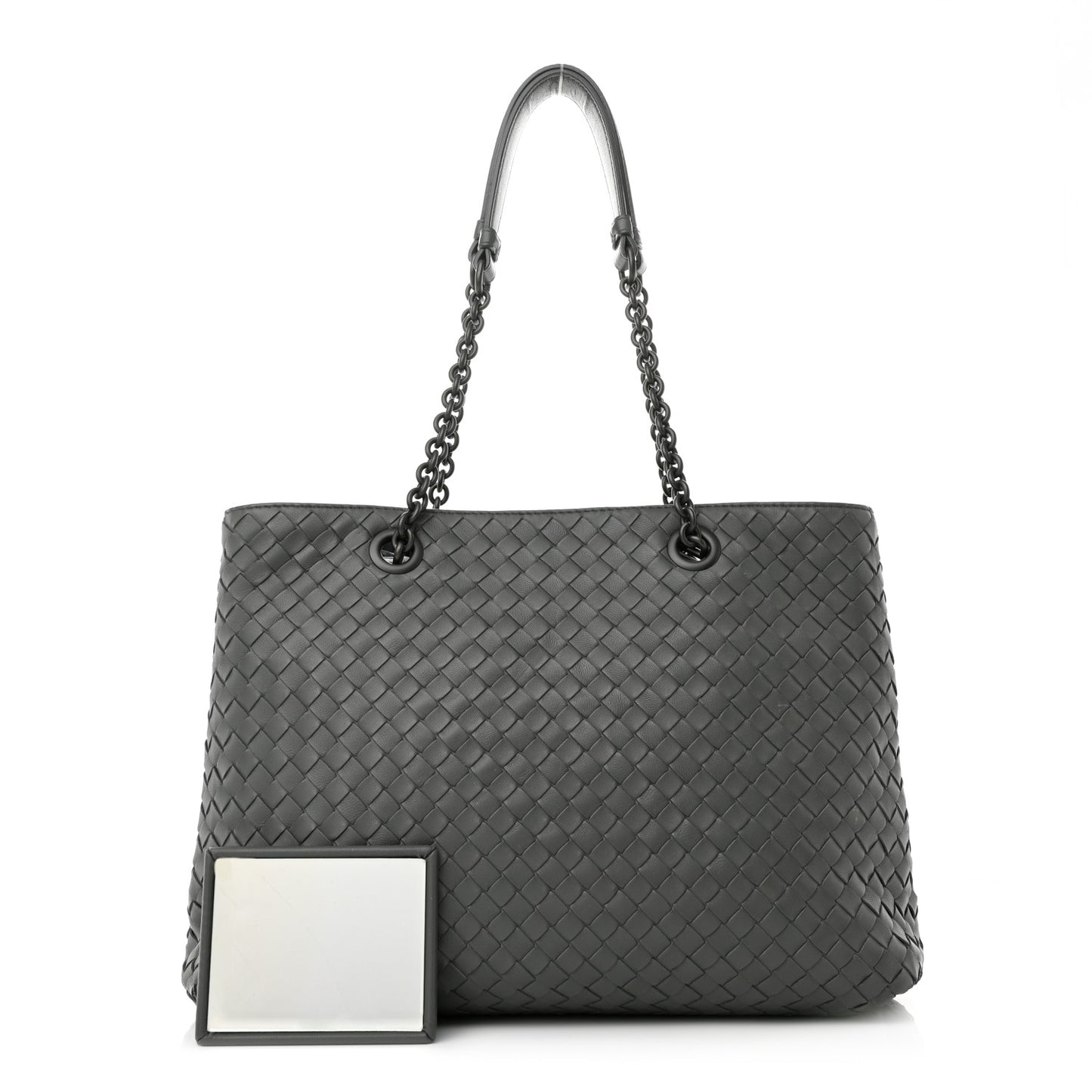 Nappa Intrecciato Medium Tote Grey