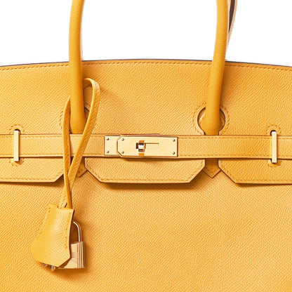 Hermes Epsom Birkin 35 Jaune Ambre 8 of 11