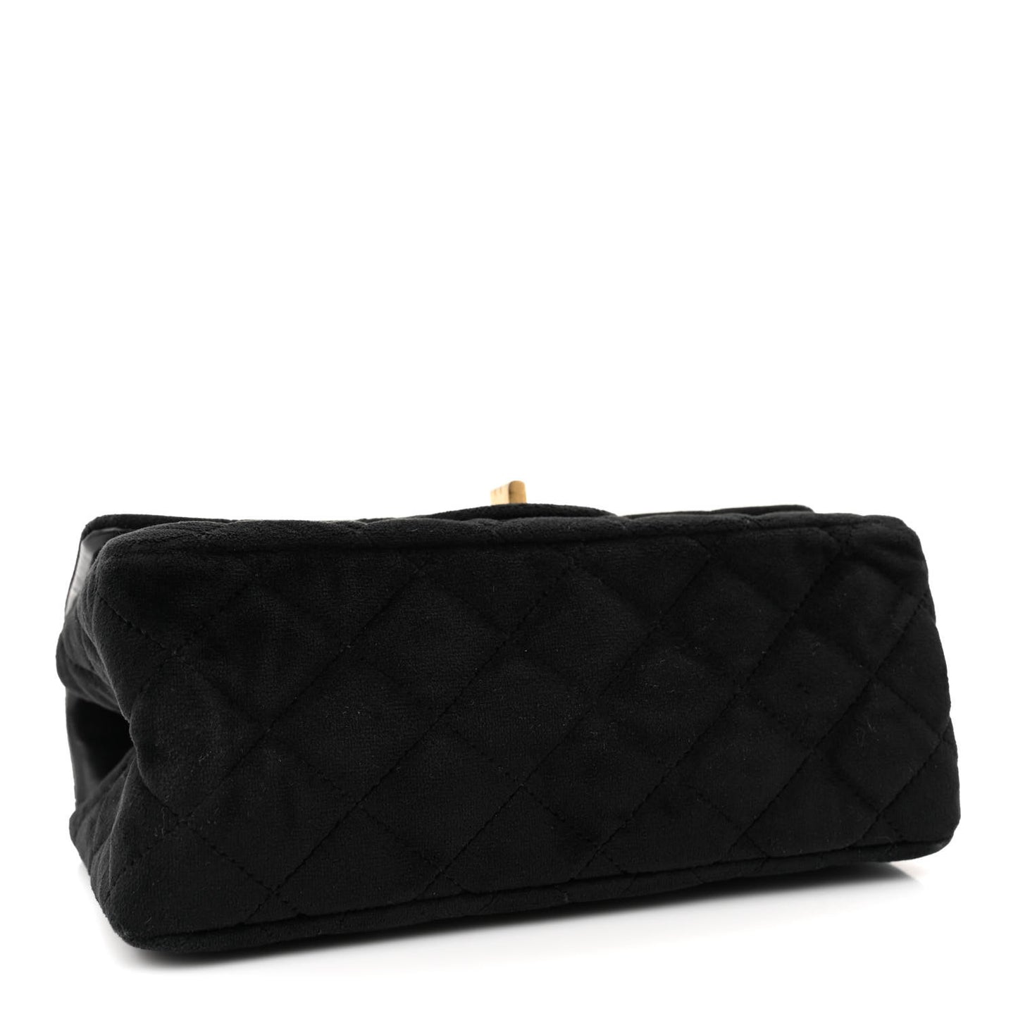 Velvet Quilted Mini 2.55 Reissue Flap Black