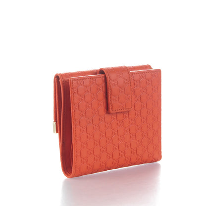 Gucci Microguccissima Dice French Flap Wallet Sun Orange 3 of 7
