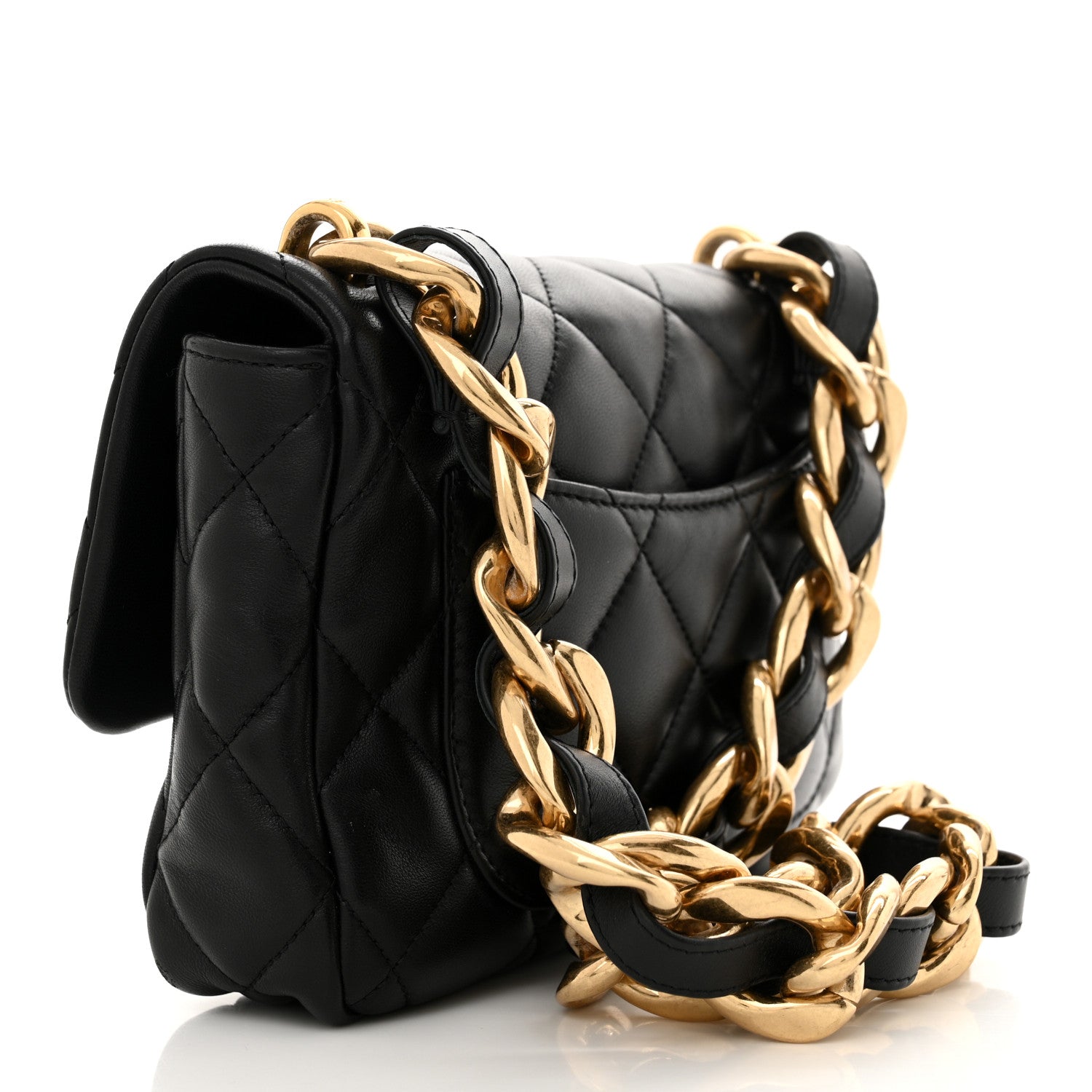 Chanel Lambskin Quilted Small Funky Town Flap Black 3 of 10