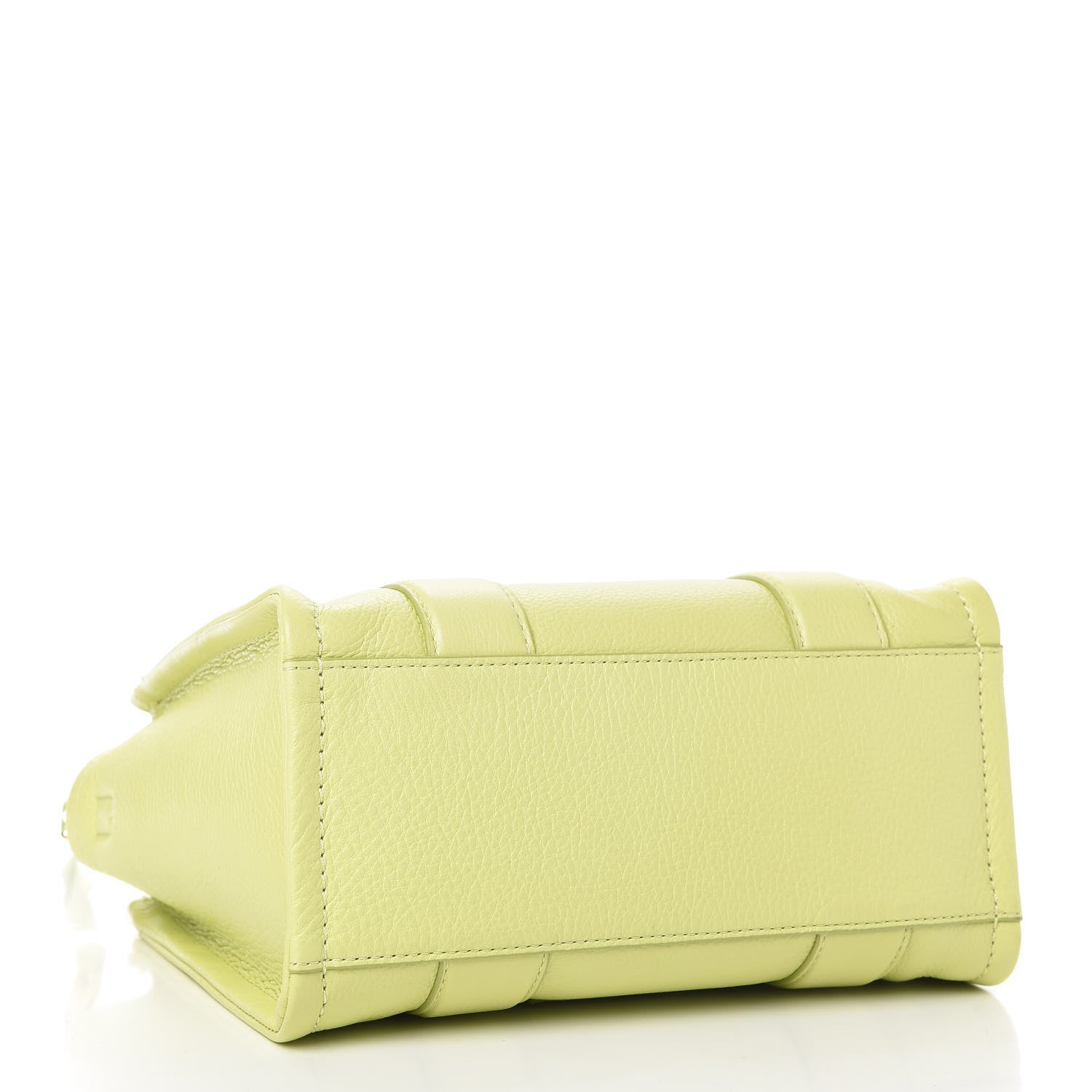 Marc Jacobs Natural Grain Calfskin Small Tote Shadow Lime 4 of 10