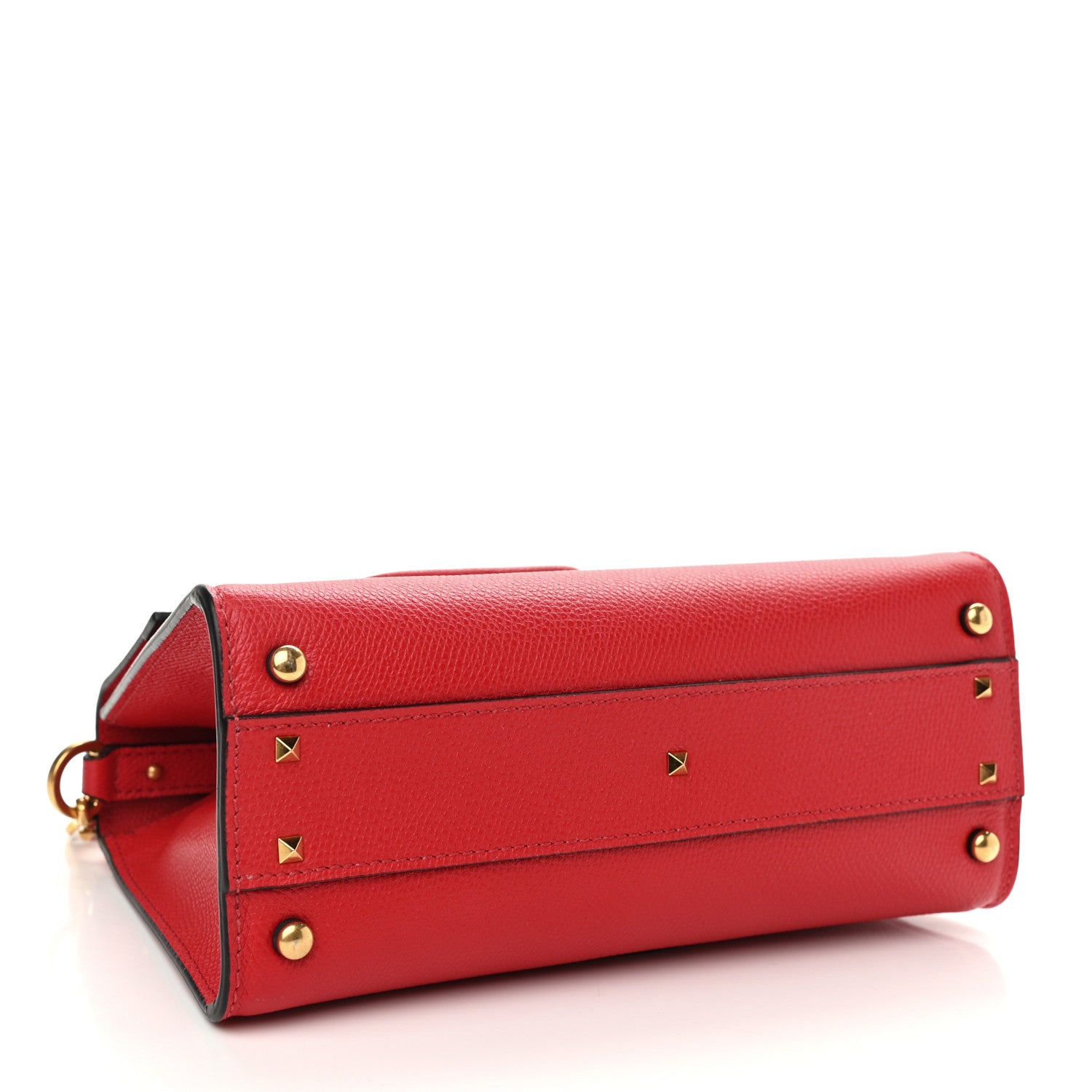 Valentino Garavani Grainy Calfskin Small VSling Top Handle Bag Rouge Pur Cerise 4 of 11