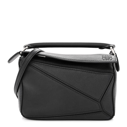 Loewe Calfskin Mini Puzzle Bag Black 1 of 10