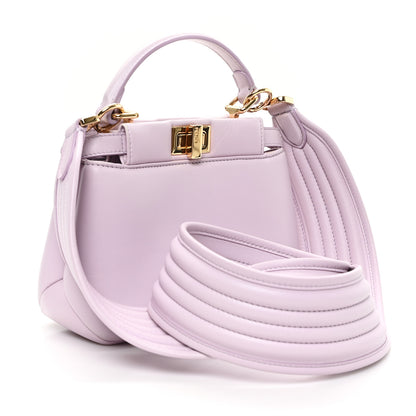 Fendi Nappa Apolo XS Peekaboo Iconic Satchel Anemone 3 of 12