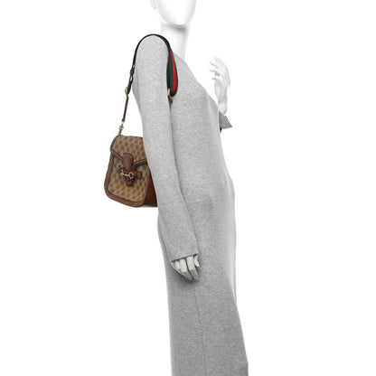 Gucci Monogram Medium Lady Web Shoulder Bag Beige Cuir 2 of 14