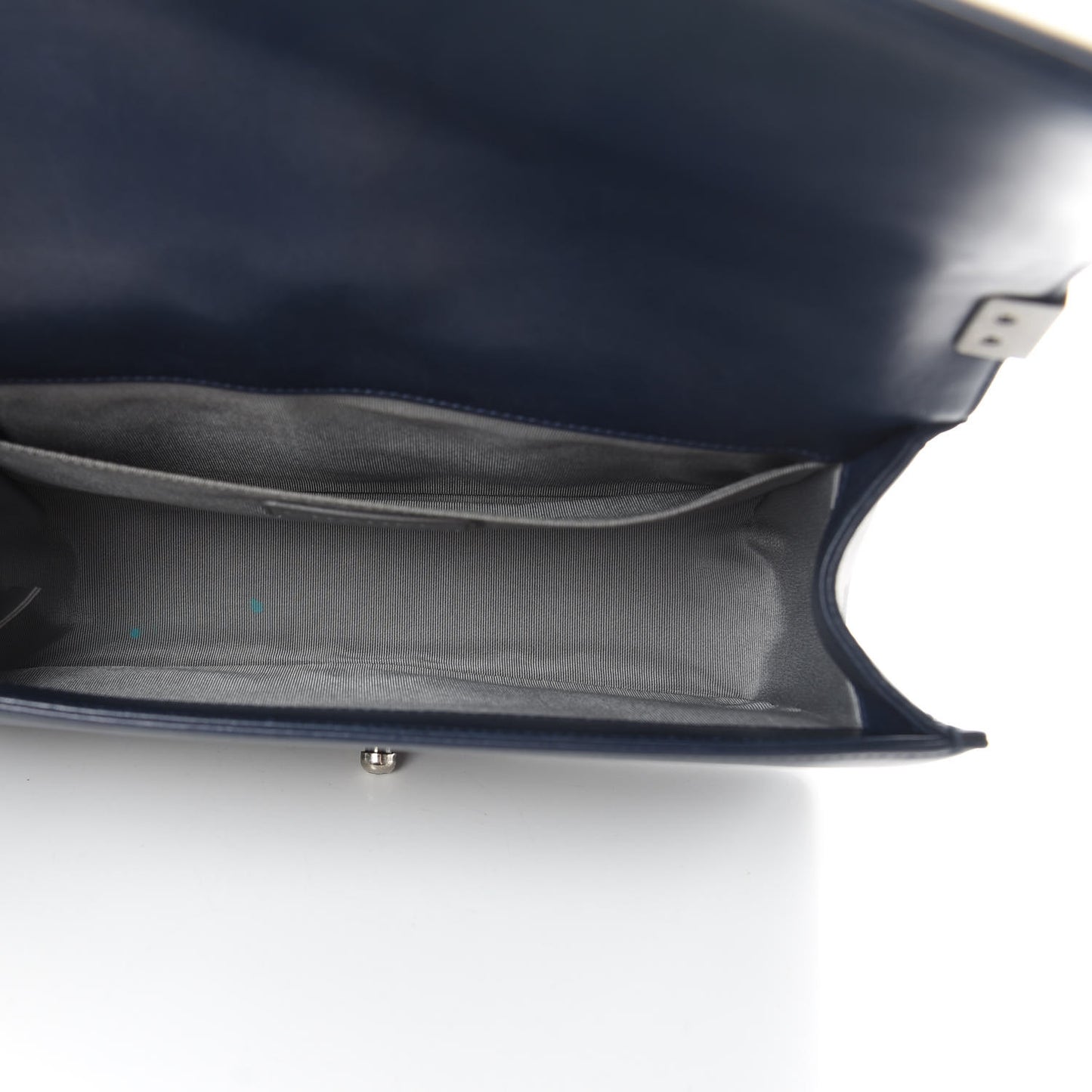 Lambskin Quilted Medium Boy Flap Dark Navy
