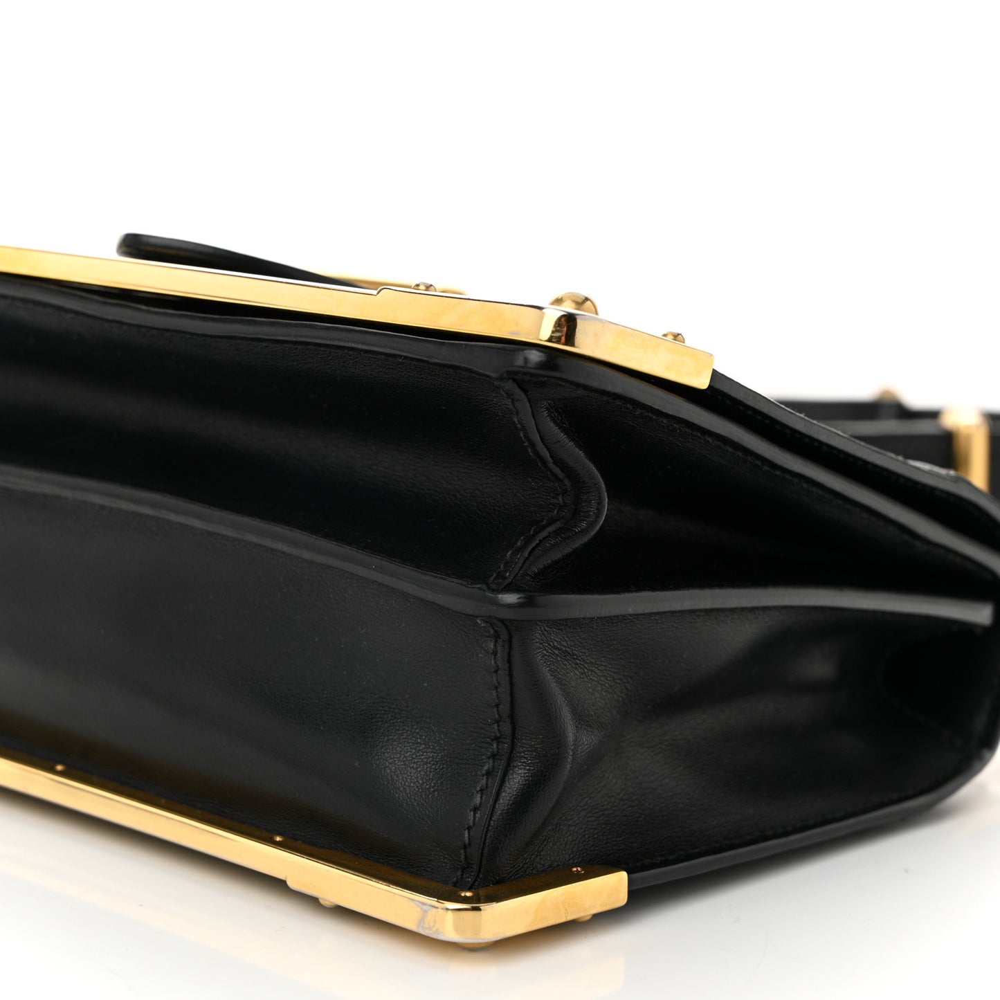 City Calf Saffiano Cahier Bag Black