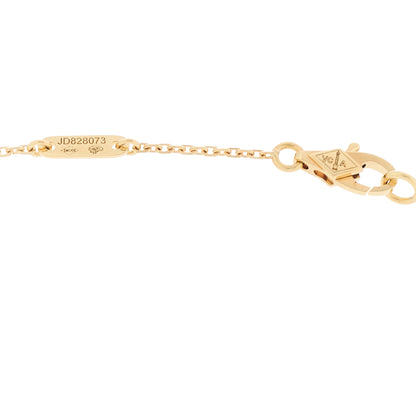 Van Cleef & Arpels 18K Yellow Gold Mother of Pearl Sweet Alhambra Pendant Necklace 6 of 7