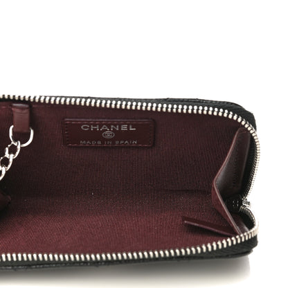 Chanel Caviar Quilted Zipped Key Holder Case Black 5 of 11
