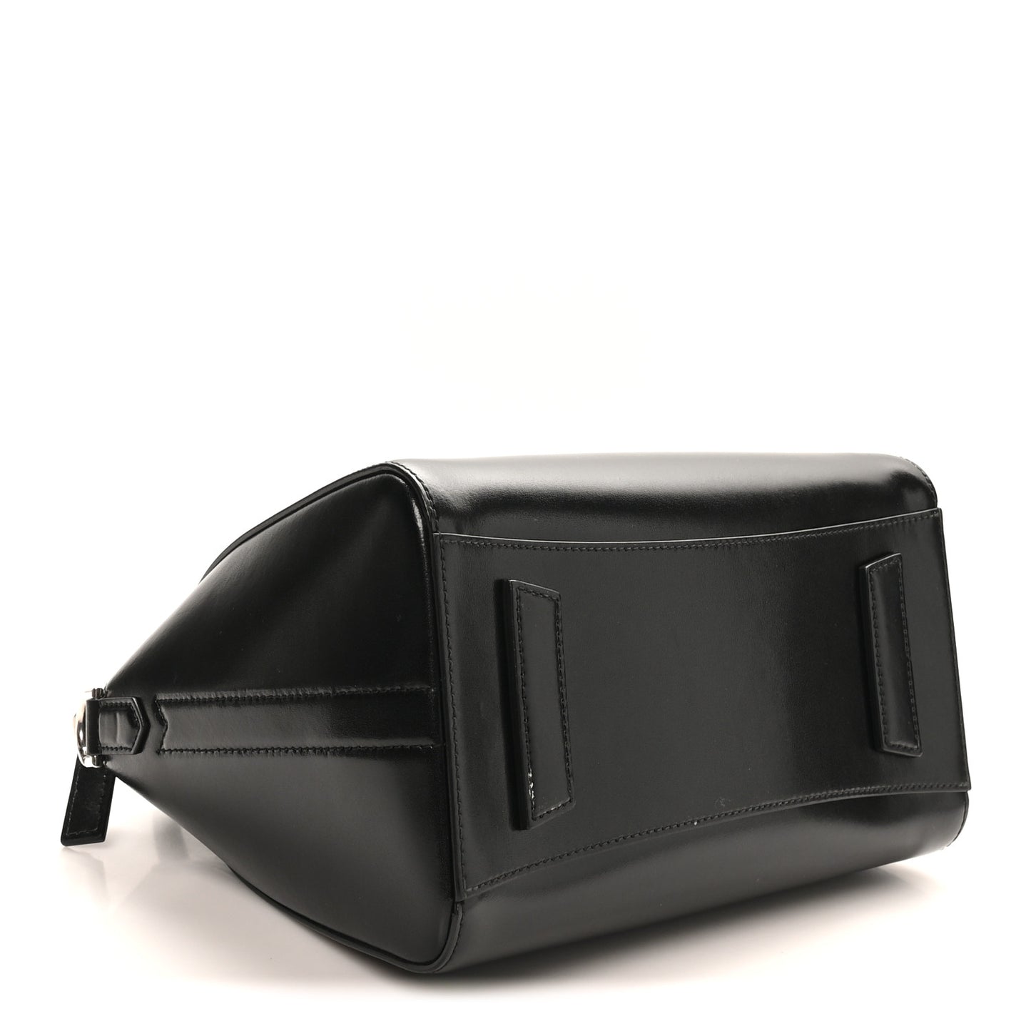 Shiny Lord Calfskin Small Antigona Black