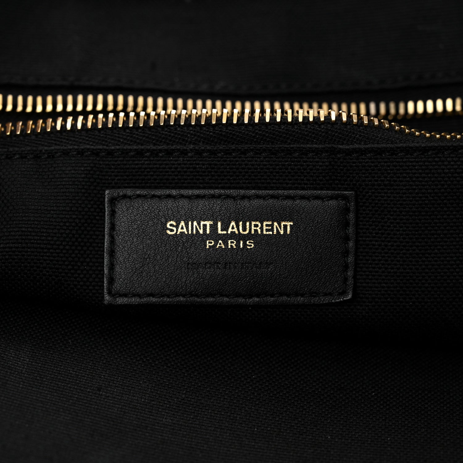 Saint Laurent Embroidered Cotton Linen Rive Gauche Noe Tote Natural Black 6 of 11