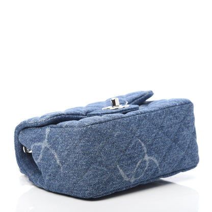 Chanel Denim CC Quilted Mini Square Flap Blue 4 of 11