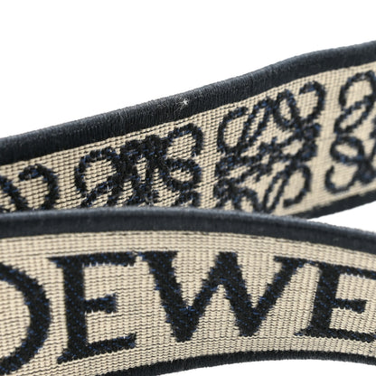 Loewe Calfskin Jacquard Anagram Strap Navy Black 6 of 7