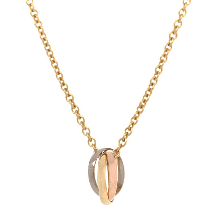 Cartier 18K Pink Yellow White Gold Baby Trinity Pendant Necklace 1 of 9