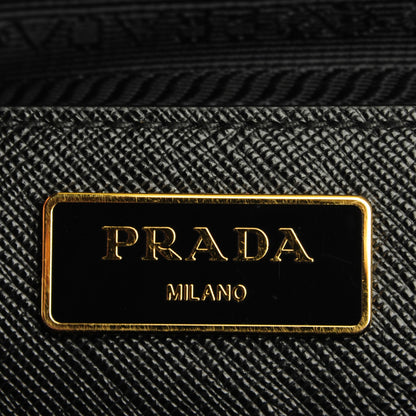 Prada Saffiano Medium Galleria Double Zip Tote Black 7 of 10