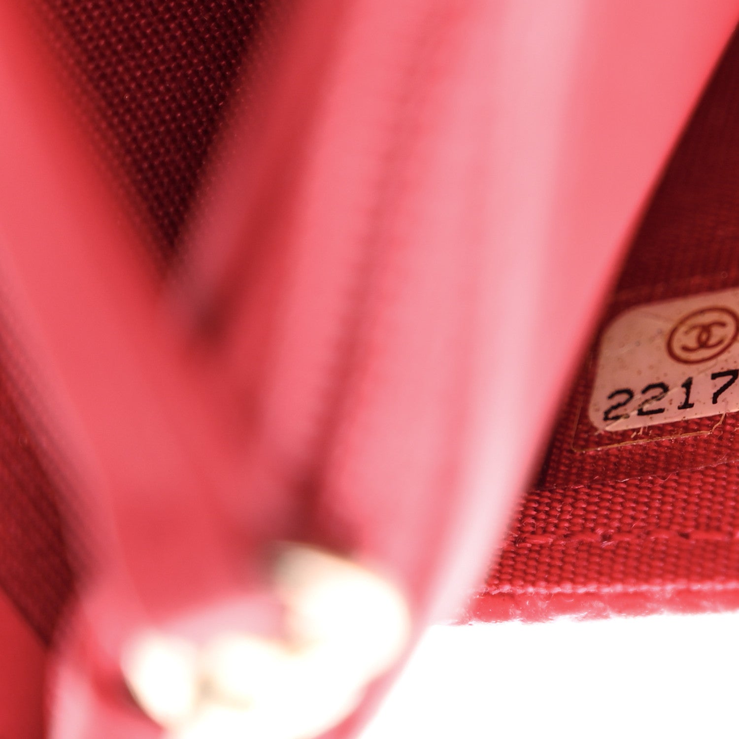 Chanel Caviar Timeless CC Wallet on Chain WOC Dark Pink 8 of 11