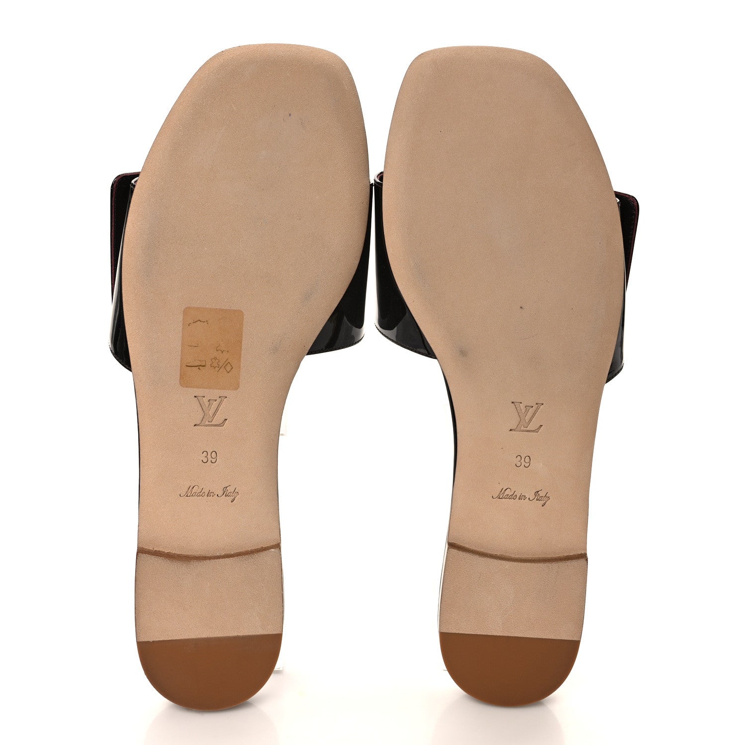 Louis Vuitton Patent Twist Flat Mules 39 Burgundy 5 of 8