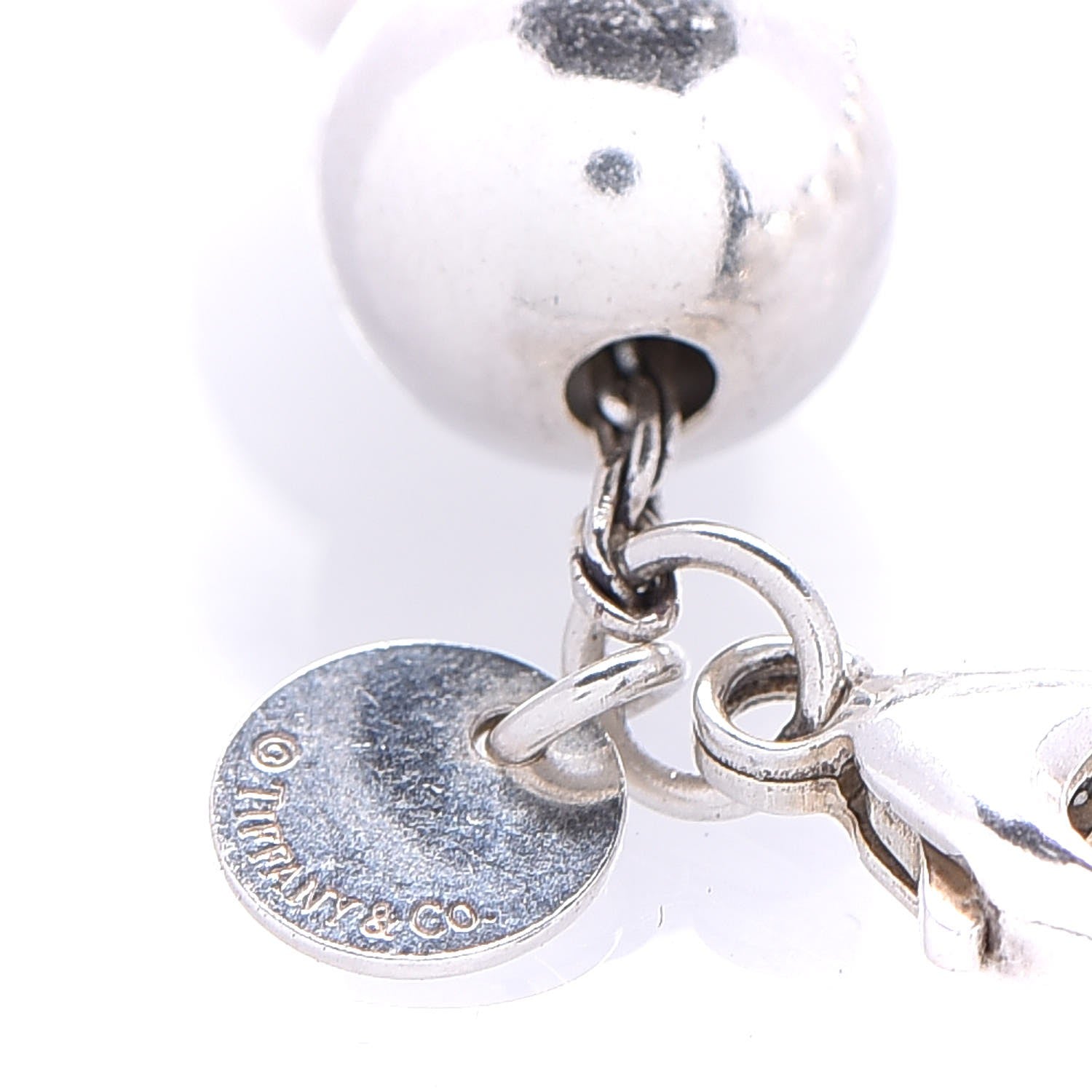 Tiffany Sterling Silver 10mm HardWear Ball Bracelet 4 of 5