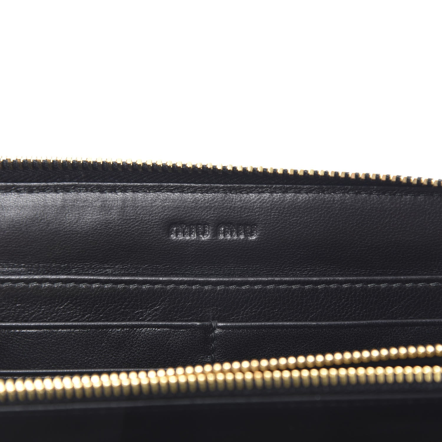 Miu Miu Nappa Quilted Zip Around Wallet Viola 6 of 9