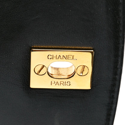 Chanel Lambskin Quilted CC Flap Shoulder Bag Black 7 of 11