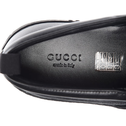 Gucci Calfskin Floral Slip On Sneakers 38 Black 7 of 10