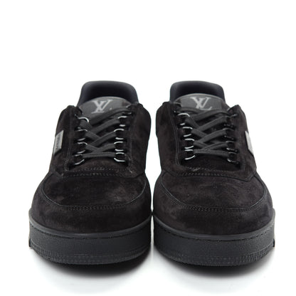 Louis Vuitton Suede Mens LV Trainer Sneakers 9.5 Black 2 of 11