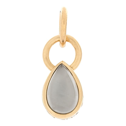 Foundrae 18K Yellow Gold Moonstone Forever & Always a Pair Pendant 1 of 5