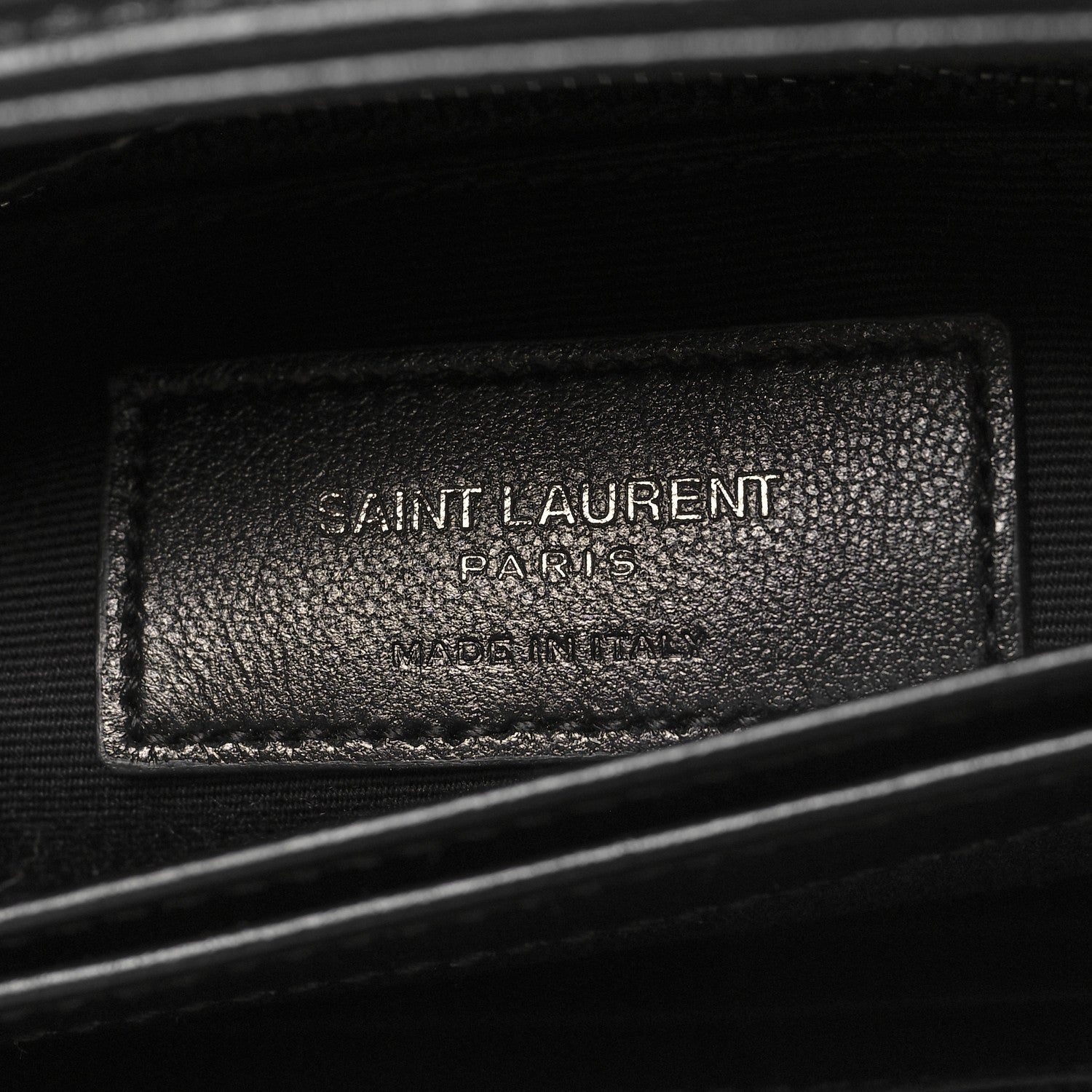 Saint Laurent Calfskin Y Quilted Monogram Monochrome Toy Loulou Crossbody Bag Black 6 of 11