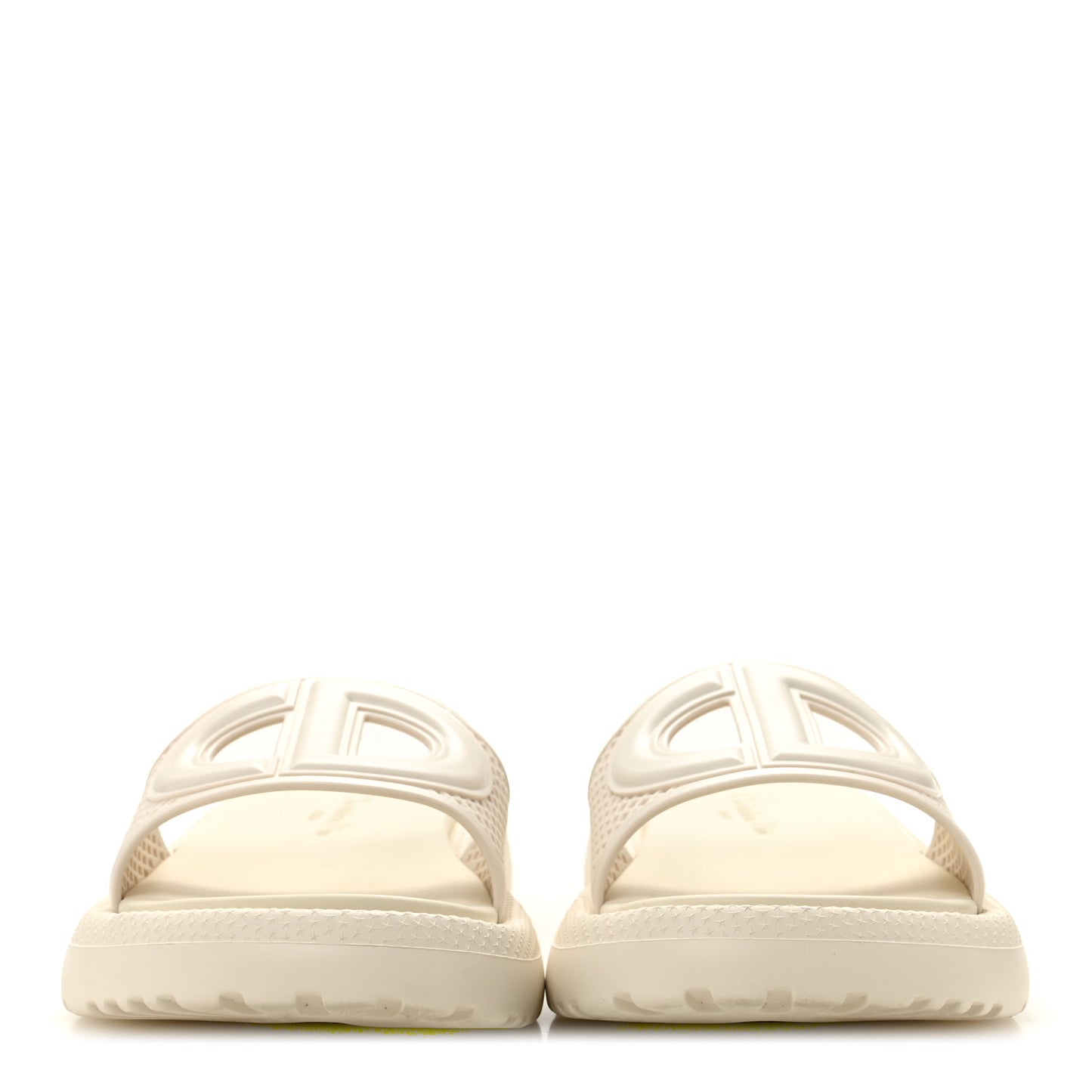 Rubber D-Club Slide Sandals 37 Off White