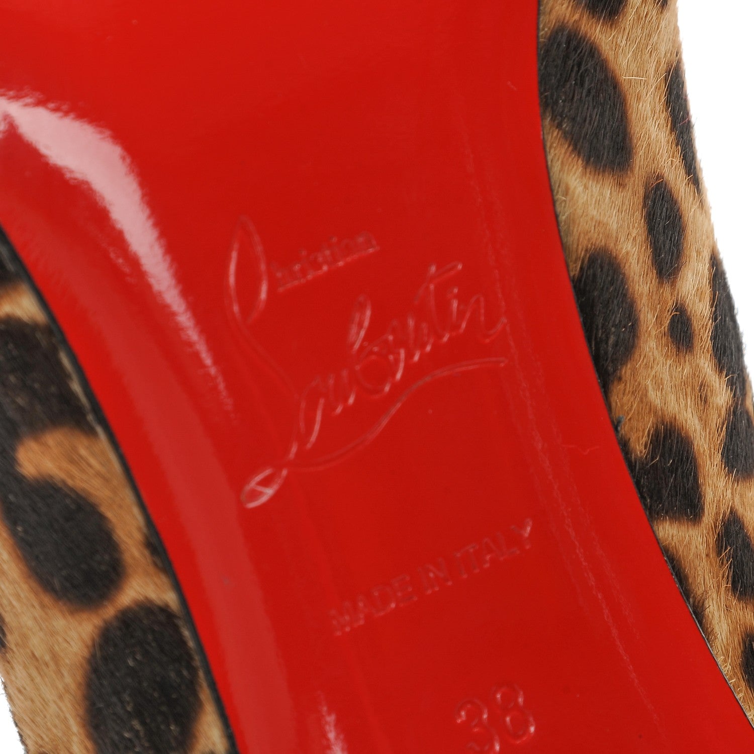 Christian Louboutin Pony Hair Jaguar Print Pigalle Follies 100 Pumps 38 Brown 6 of 8