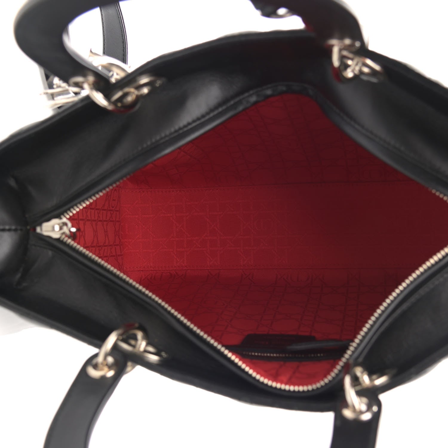 Christian Dior Lambskin Cannage Large Lady Dior Black 5 of 10