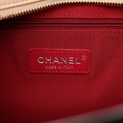 Chanel Aged Calfskin Quilted Medium Gabrielle Hobo Beige Black 6 of 10