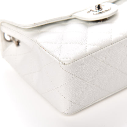 Chanel Caviar Quilted Mini Square Flap White 8 of 17