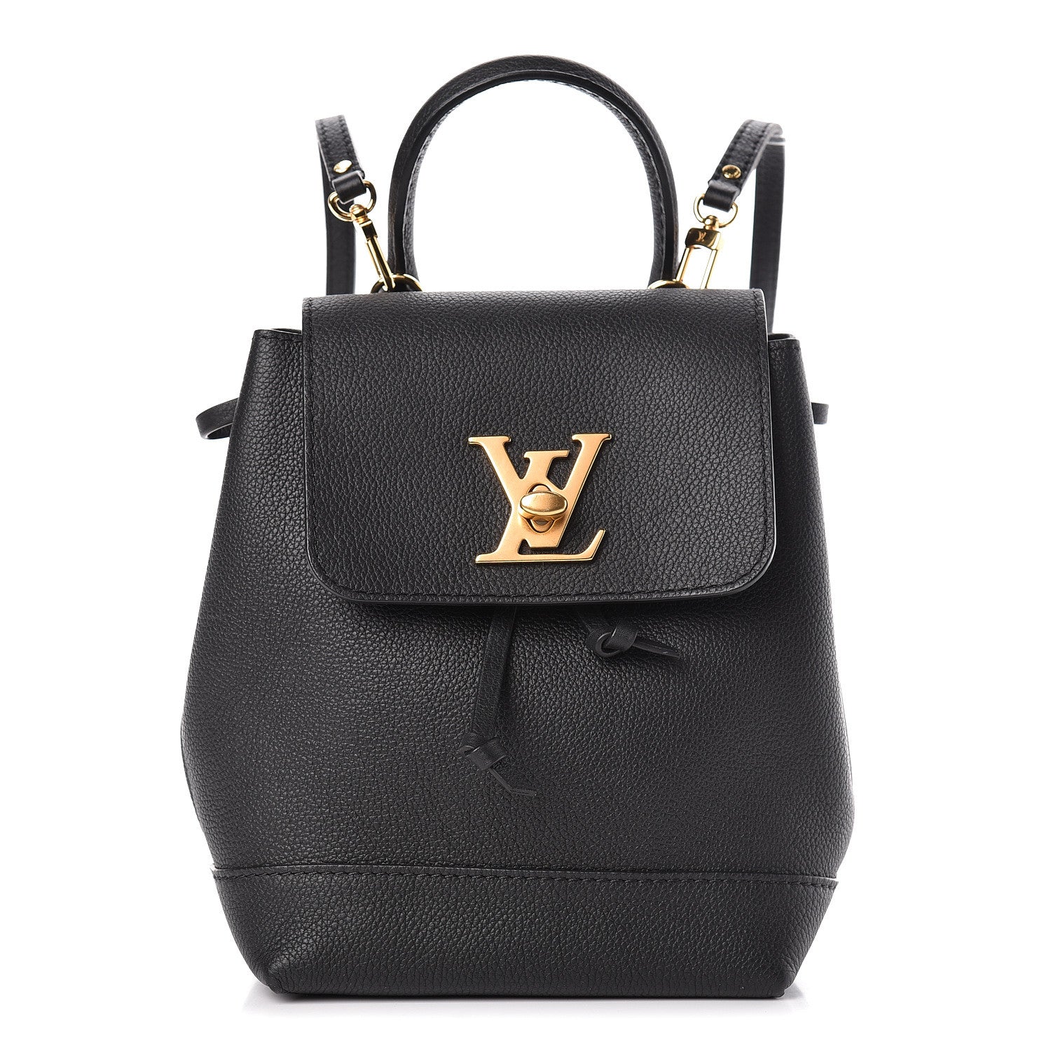 Louis Vuitton Calfskin Lockme Mini Backpack Black 1 of 10