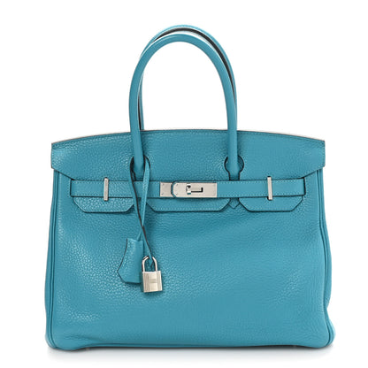 Hermes Togo Birkin 30 Blue Paon 1 of 11