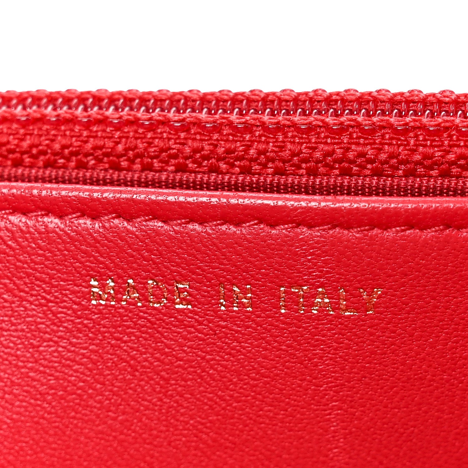 Chanel Lambskin Quilted Boy Wallet On Chain WOC Red 8 of 11