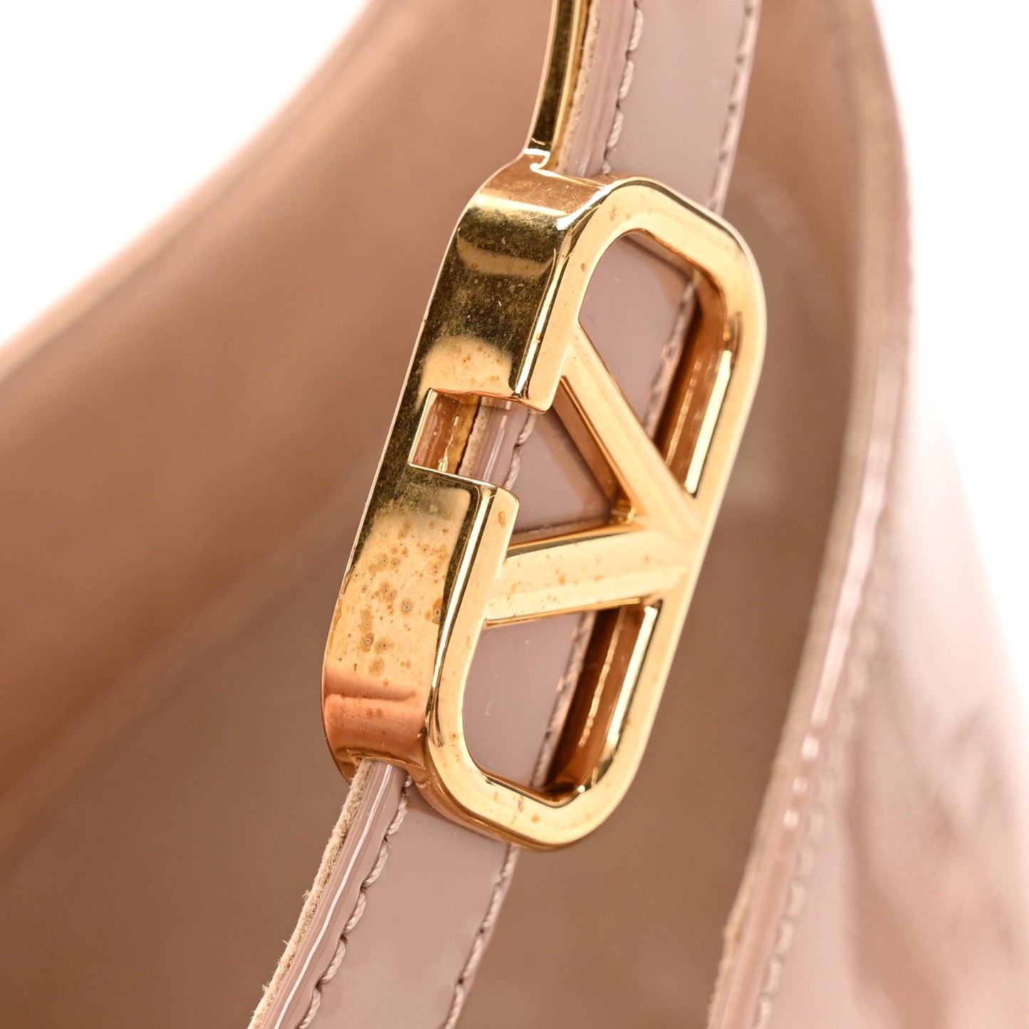 Patent Vlogo Tan-Go Ankle Strap 60mm Pumps 40 Rose Cannelle