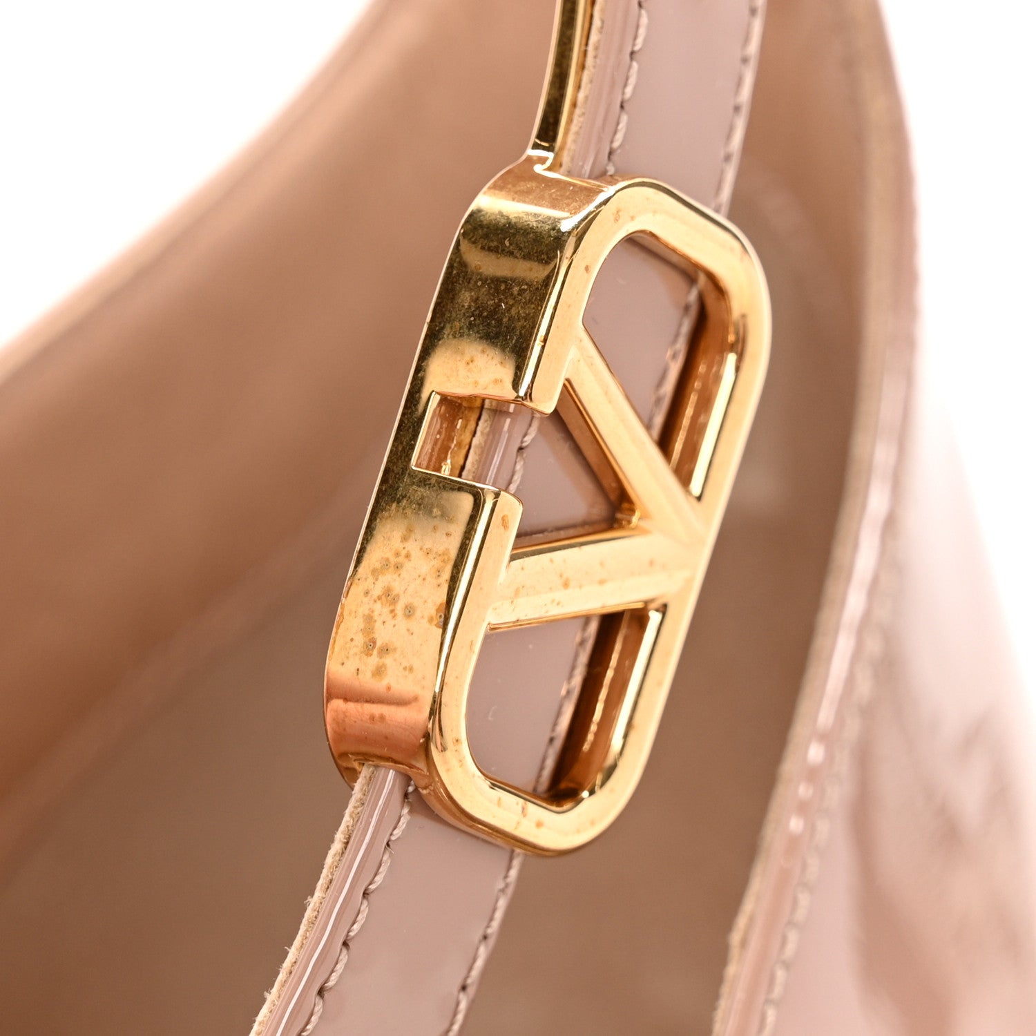 Valentino Garavani Patent Vlogo Tan-Go Ankle Strap 60mm Pumps 40 Rose Cannelle 10 of 10