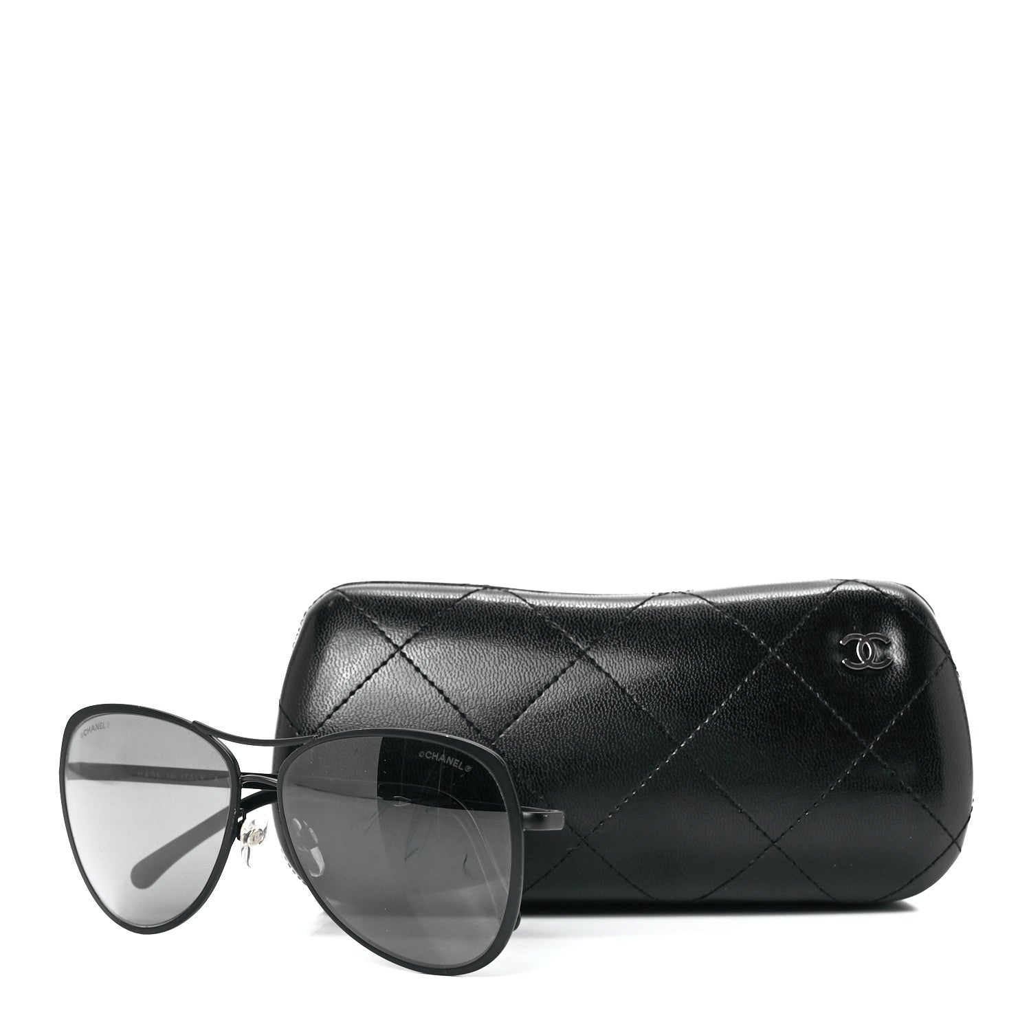 Chanel Pilot Summer Aviator Sunglasses 4223 Black 8 of 8